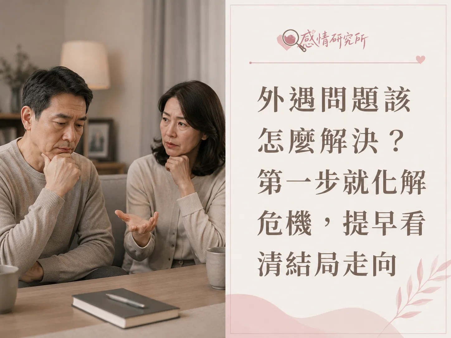 外遇問題該怎麼解決？第一步就化解危機，提早看清結局走向