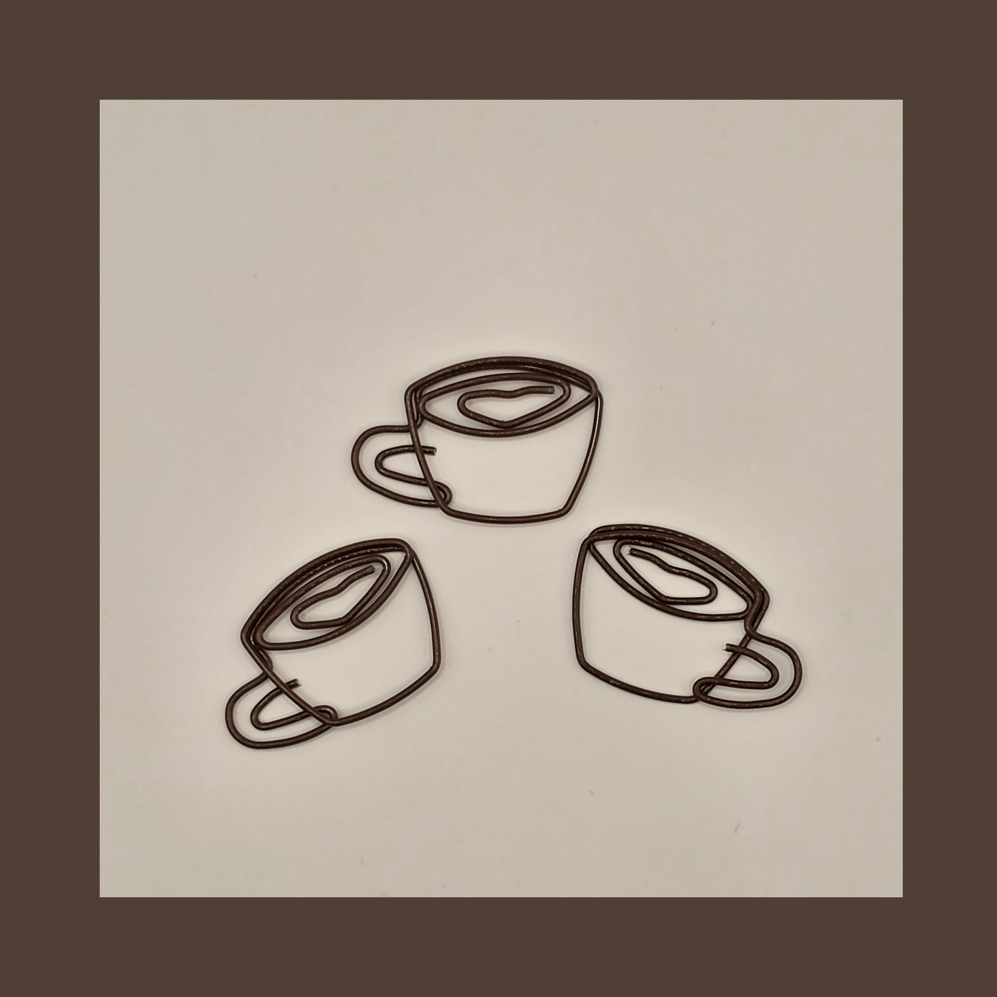 Coffee Cup Paper Clips — Cosy Witchy Stationery (Pack of 3)