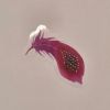 Pink Feather — Transparent Sticker (3–7 cm, Sold Individually)