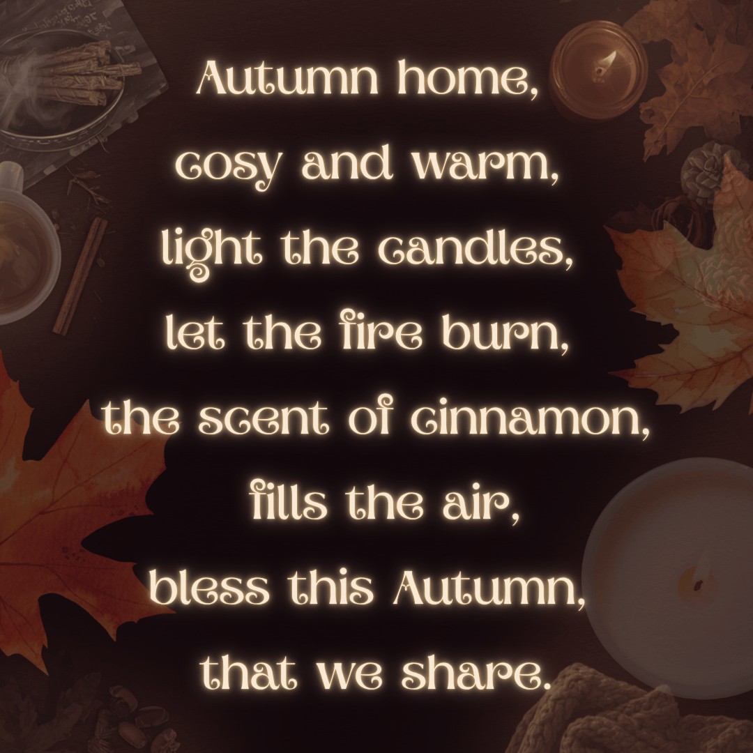Autumn Blessing Printable — 8×8 Digital Download for Witchy Home Décor & Journaling