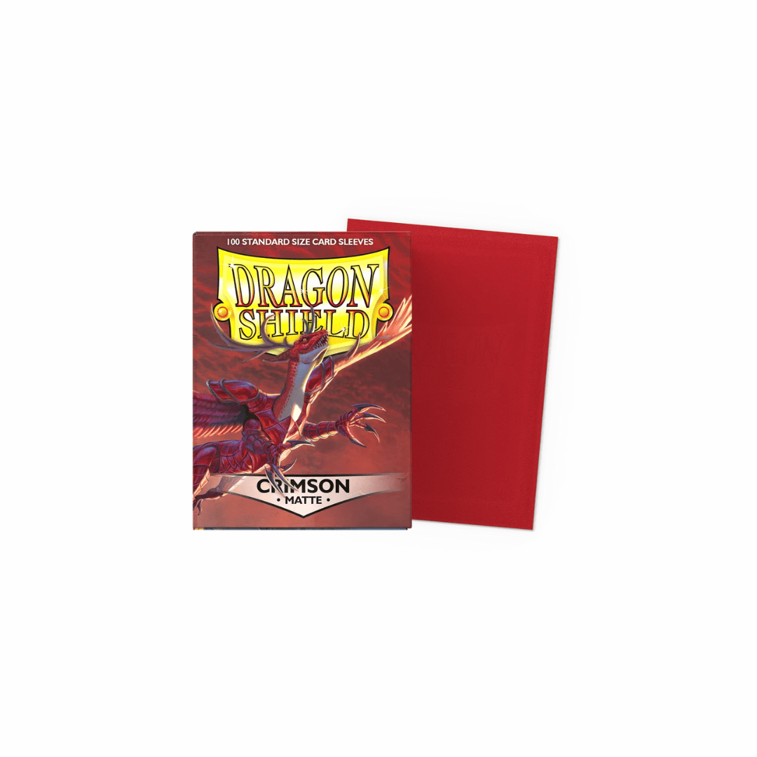 Dragon Shield Standard Size Matte Sleeves – Crimson