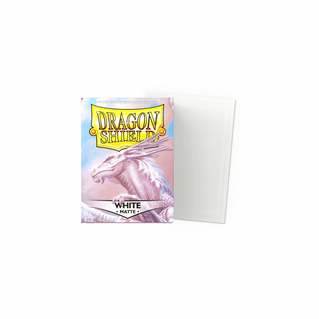 Dragon Shield Standard Size Matte Sleeves – White