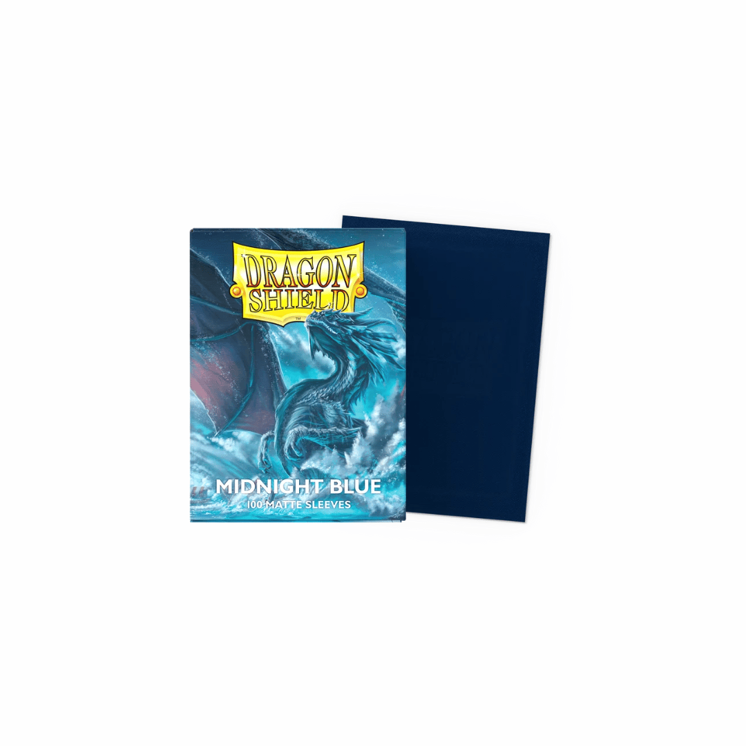 Dragon Shield Standard Size Matte Sleeves – Midnight Blue