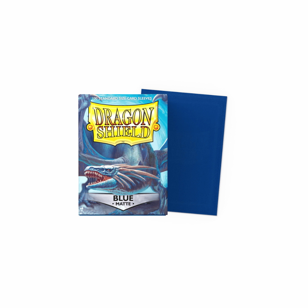 Dragon Shield Standard Size Matte Sleeves – Blue