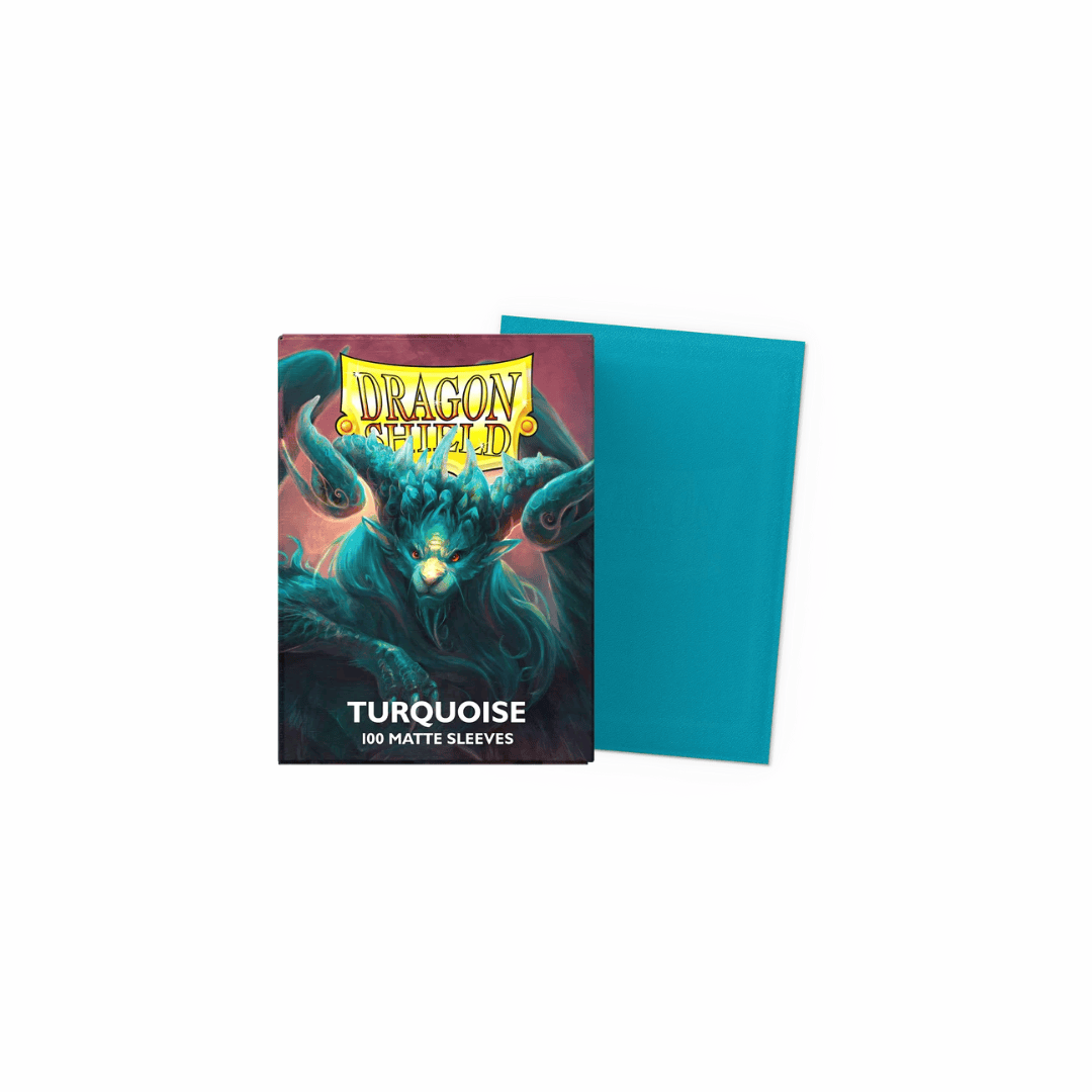 Dragon Shield Standard Size Matte Sleeves – Turquoise
