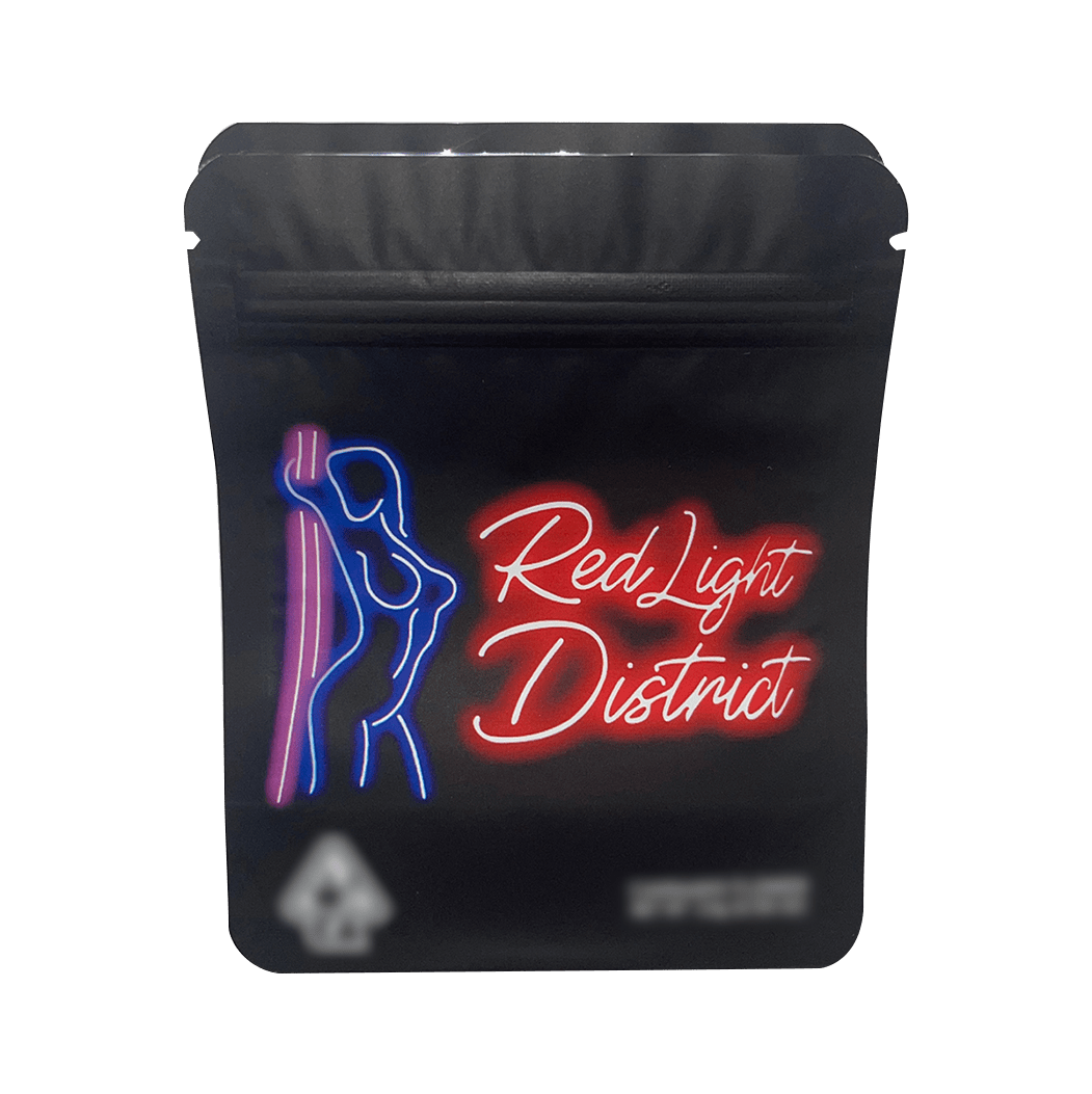 Red Light District Mylar Bags Cannamsterdam 3.5g / 8th 3.5g Mylar Bags Same Day Shipping