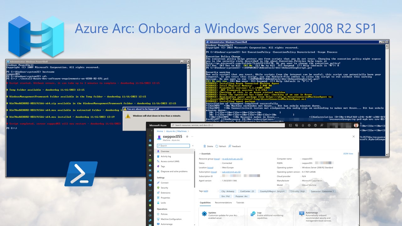 Azure Arc: Onboard a Windows Server 2008 R2 SP1 – Wim Matthyssen
