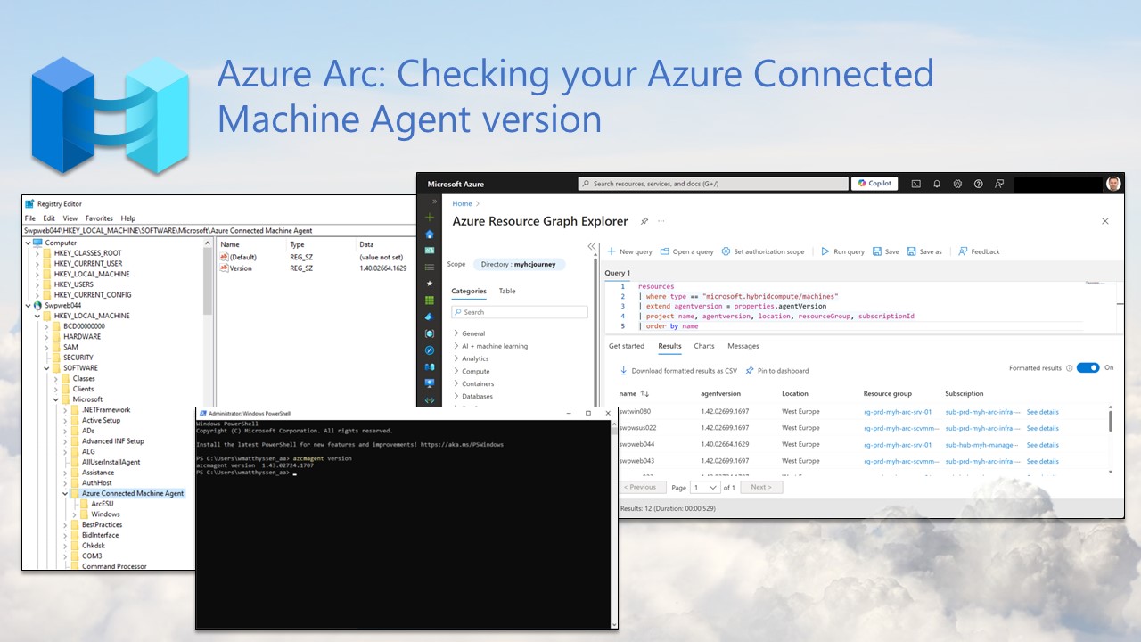 Azure Arc: Checking your Azure Connected Machine agent version