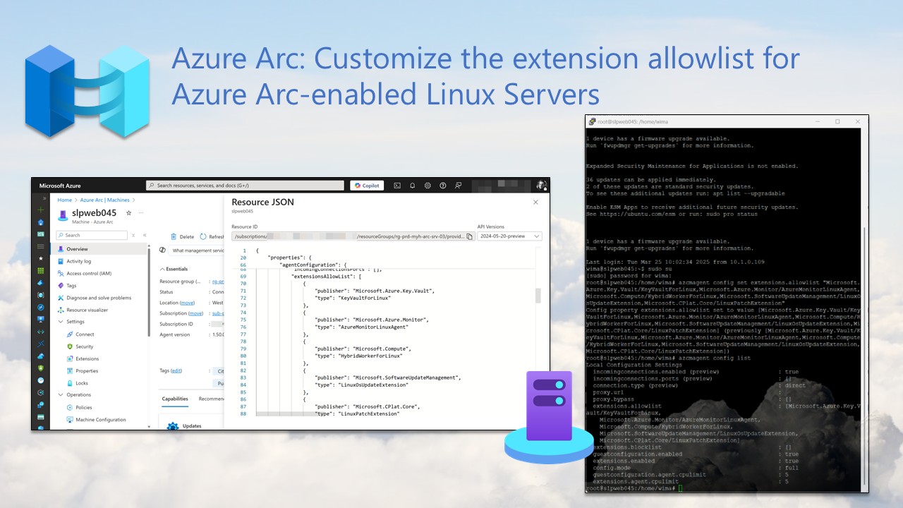 Azure Arc: Customize the extension allowlist for Azure Arc-enabled