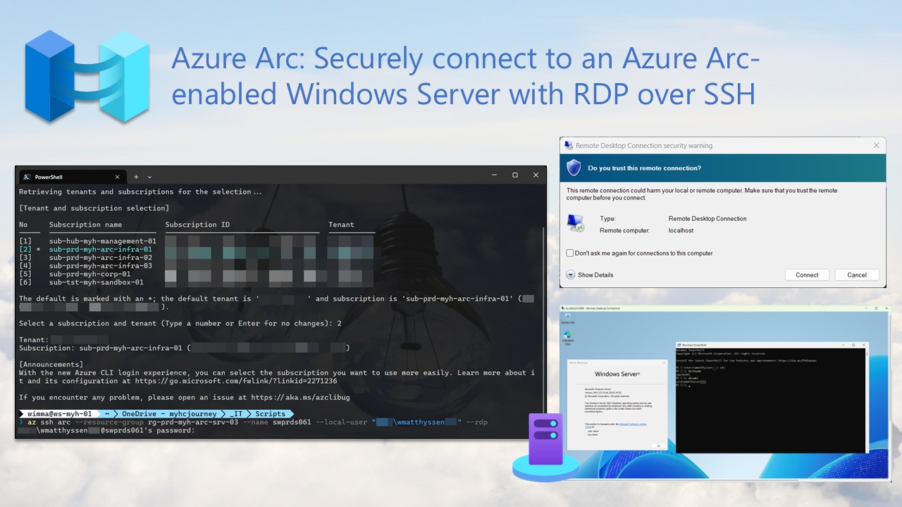 unknownWISHport ver＆arcverおまとめ Azure Arc: Securely connect to an Azure Arc-enabled Windows Server