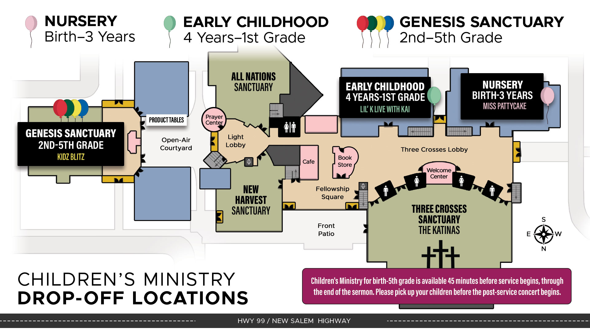 Easter Spring Festival World Outreach Church 2026 Map CM Website.