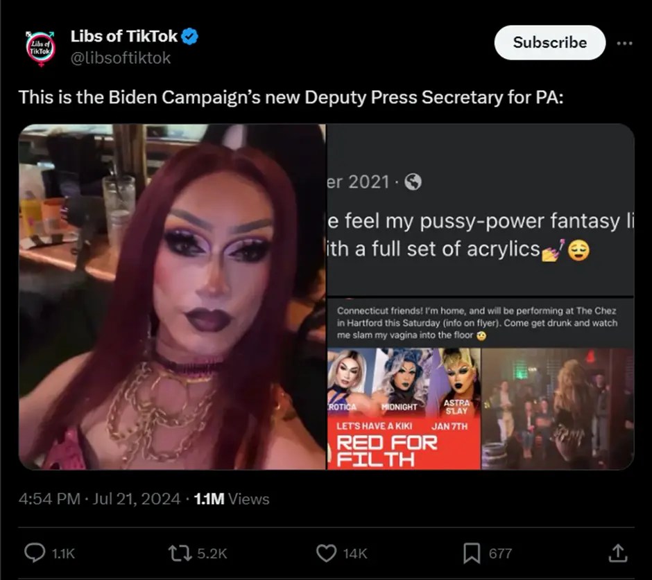 Democrats Defend Drag Queen Appointment In Pennsylvania