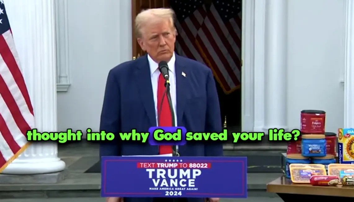 Donald Trump Says God Kept Him Alive To “Save The World”