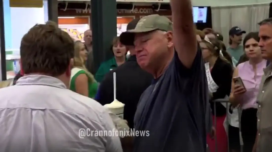 Tim Walz Walks Away From Question On Murdered Hostages At Minnesota State Fair