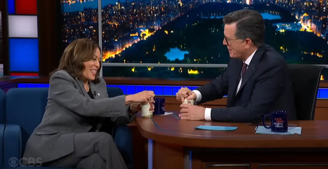 Harris Tries To Quash Alcoholism Rumors By Drinking Before Going On TV