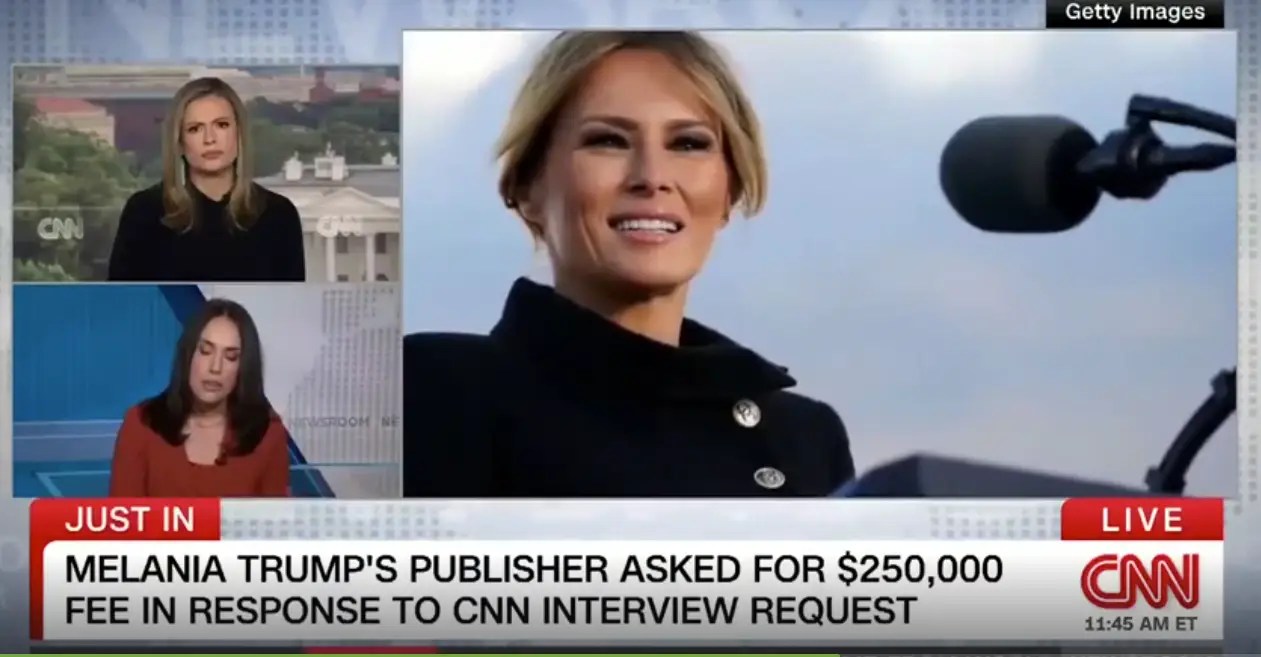 CNN In Meltdown Over Melania Trump’s 0,000 Interview Fee
