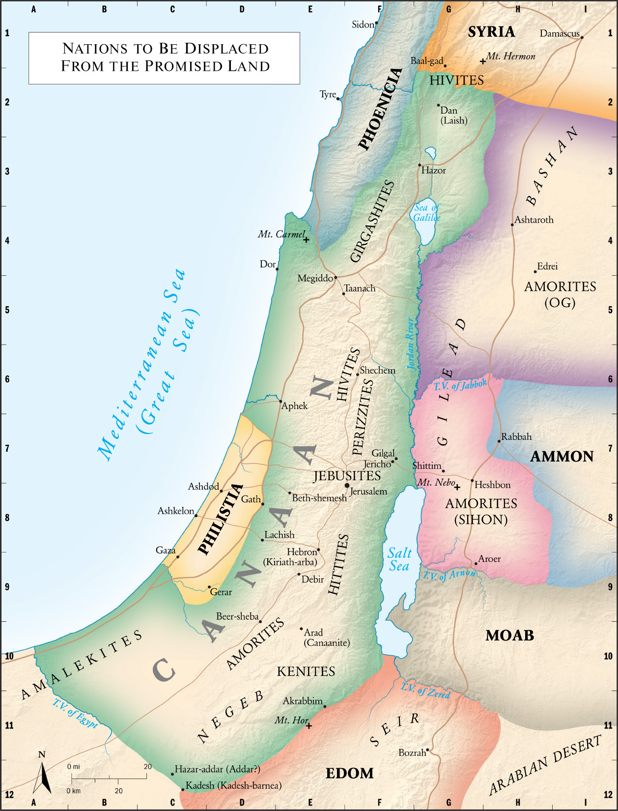 Promised Land Map Of Israel S.