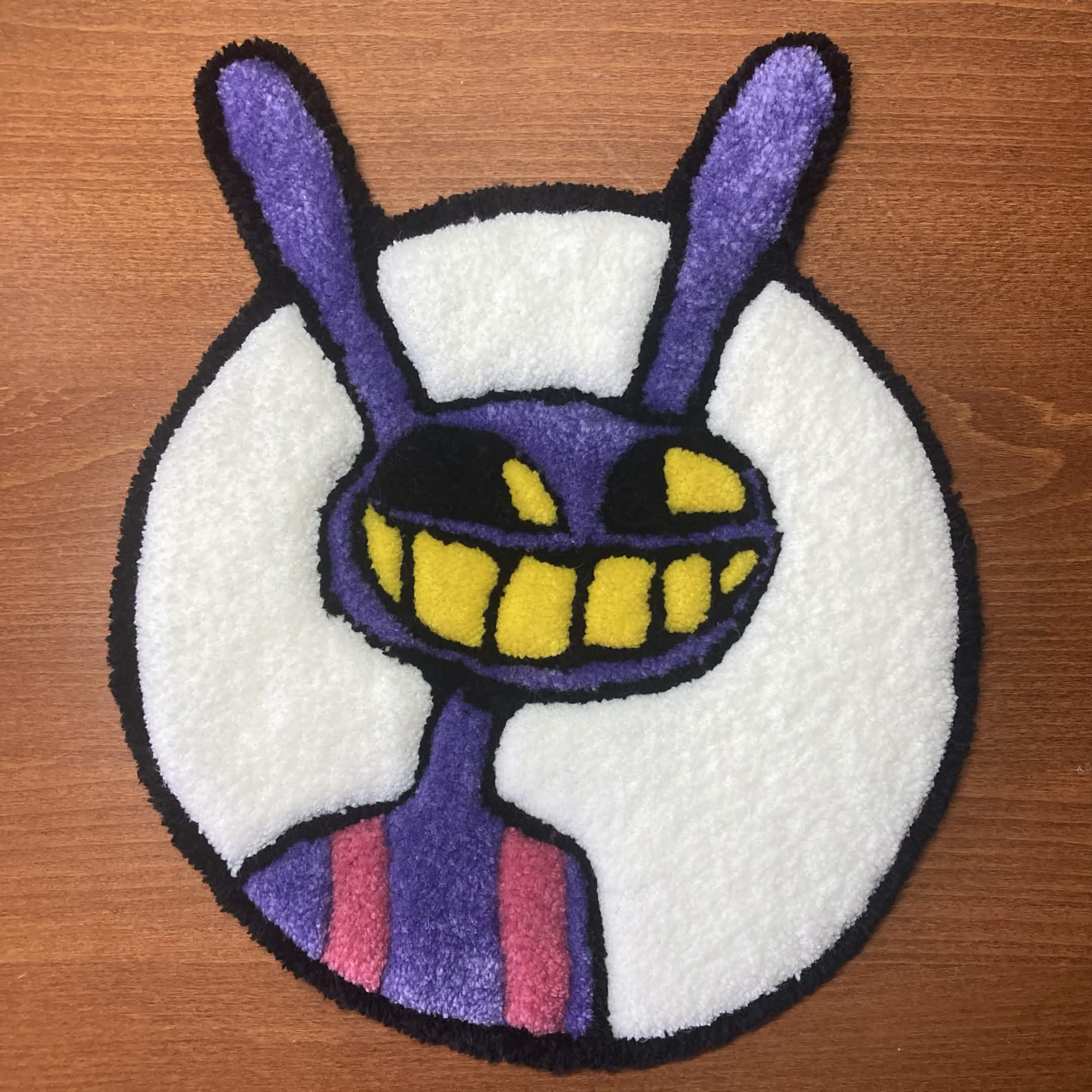 🎪 Purple Rabbit Man - Wall Rug Art