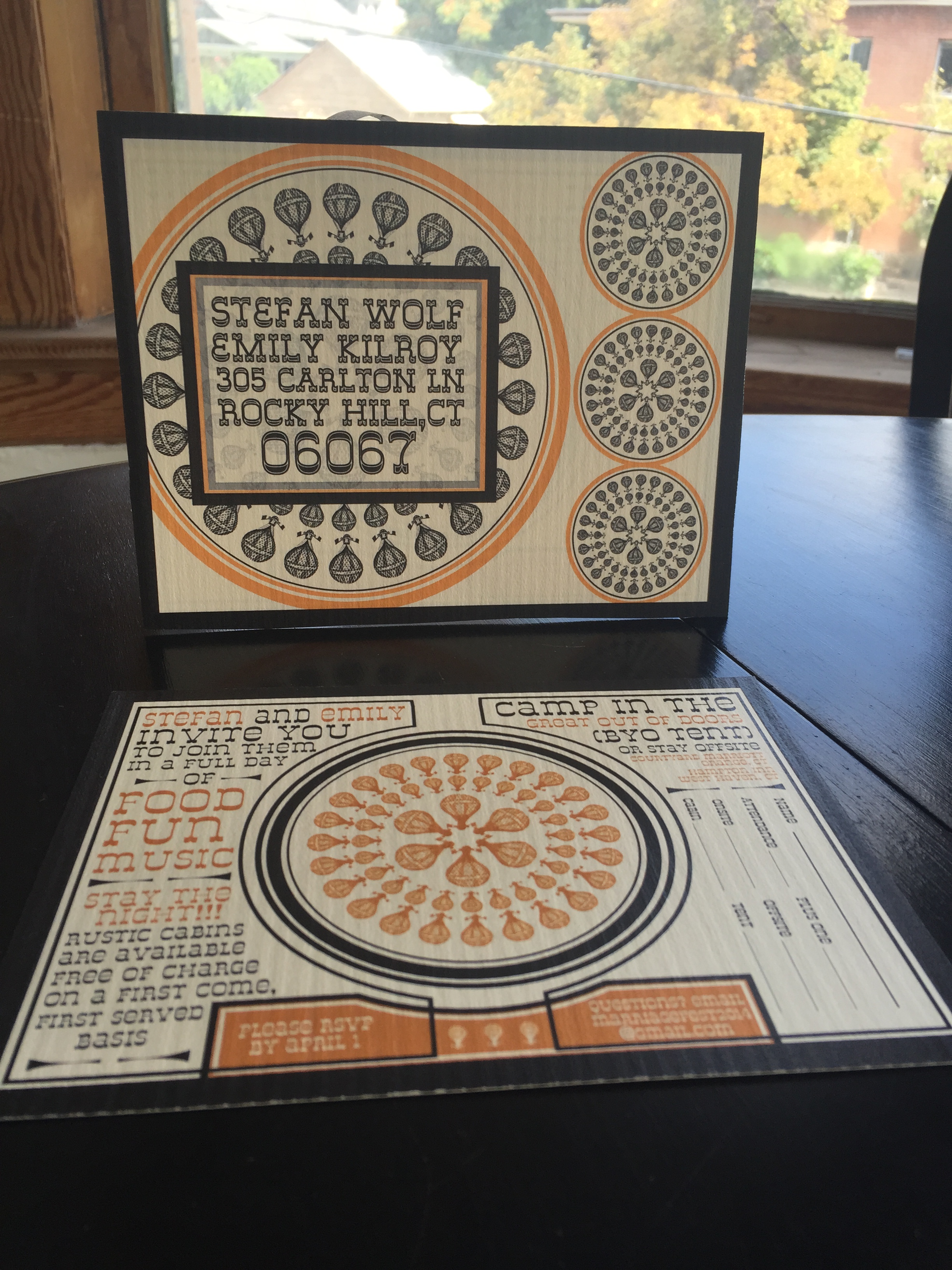 RSVP, front and back