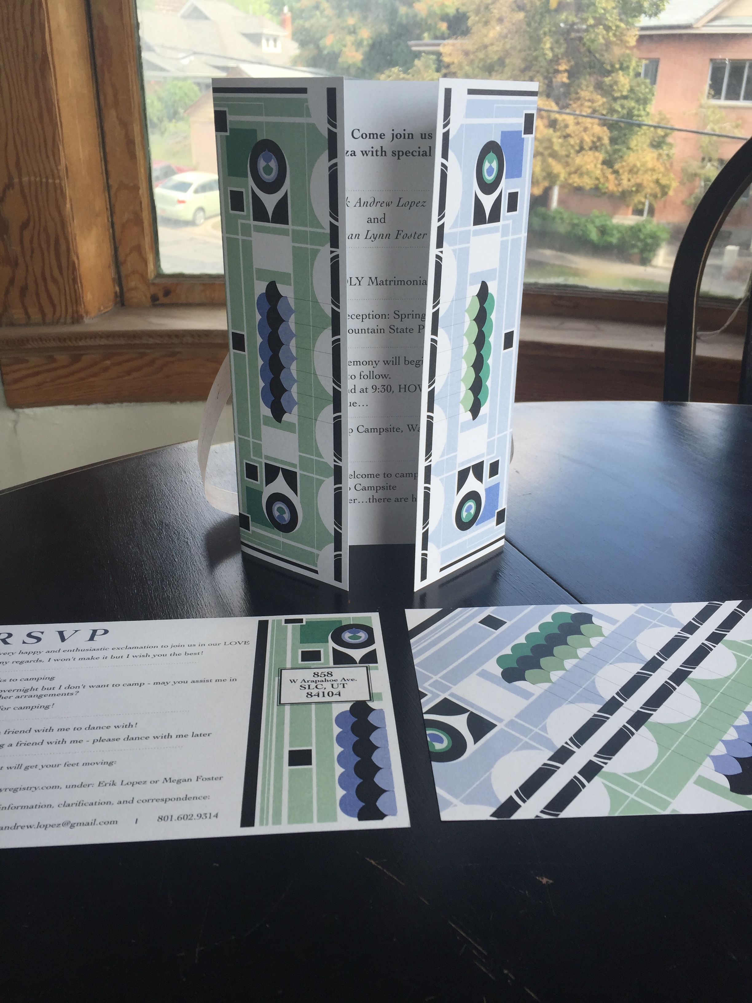 Nesting Wedding Announcement and RSVP