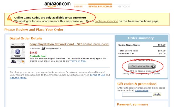 US PSN Cards: How to purchase when you don't live in the US (at face value)  