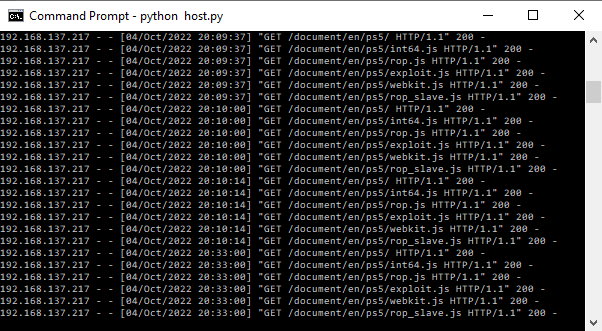 Tutorial: running the PS5 4.03/4.50/4.51 exploit on Windows, with ...