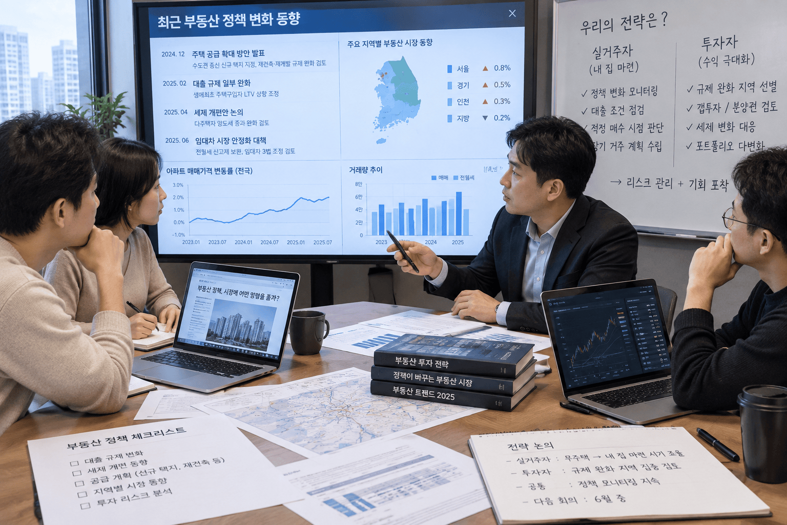 부동산 정책 대응 전략 논의 회의