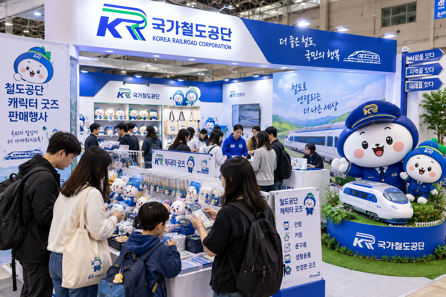 레일로 굿즈 마케팅 행사 현장