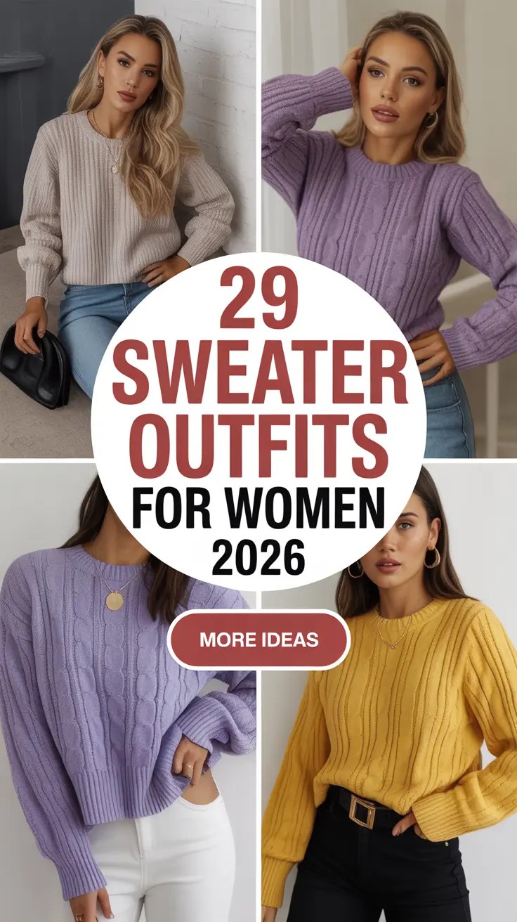Sweater Outfits For Women 2026 Chic Knit Oversized Styles 3 16.webp