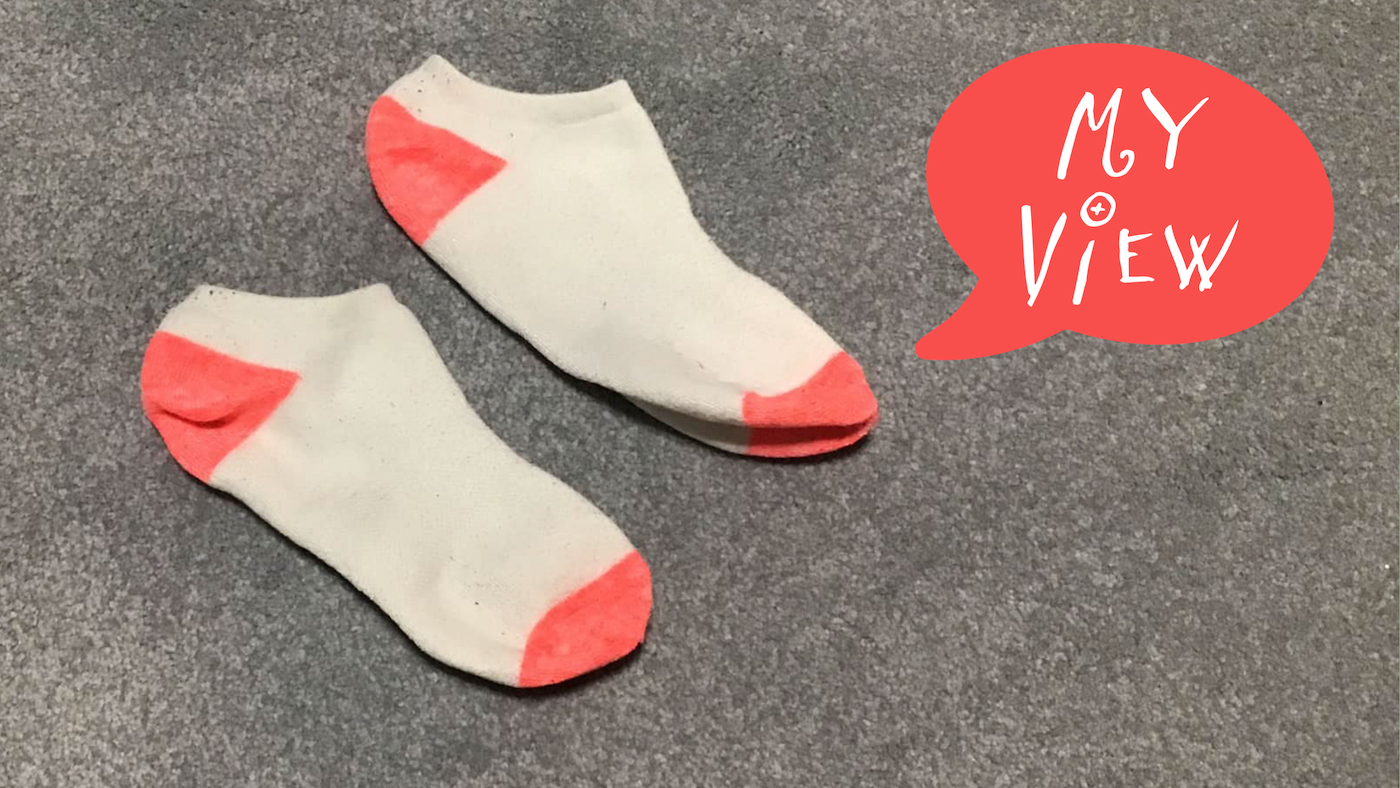 the sock's perspective on being lost