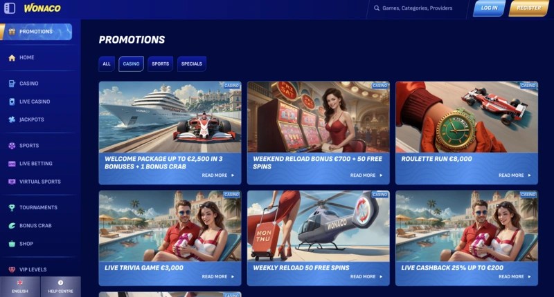 Wonaco Casino Online – Secure Play, Smart Bonuses & 5,000+ Games