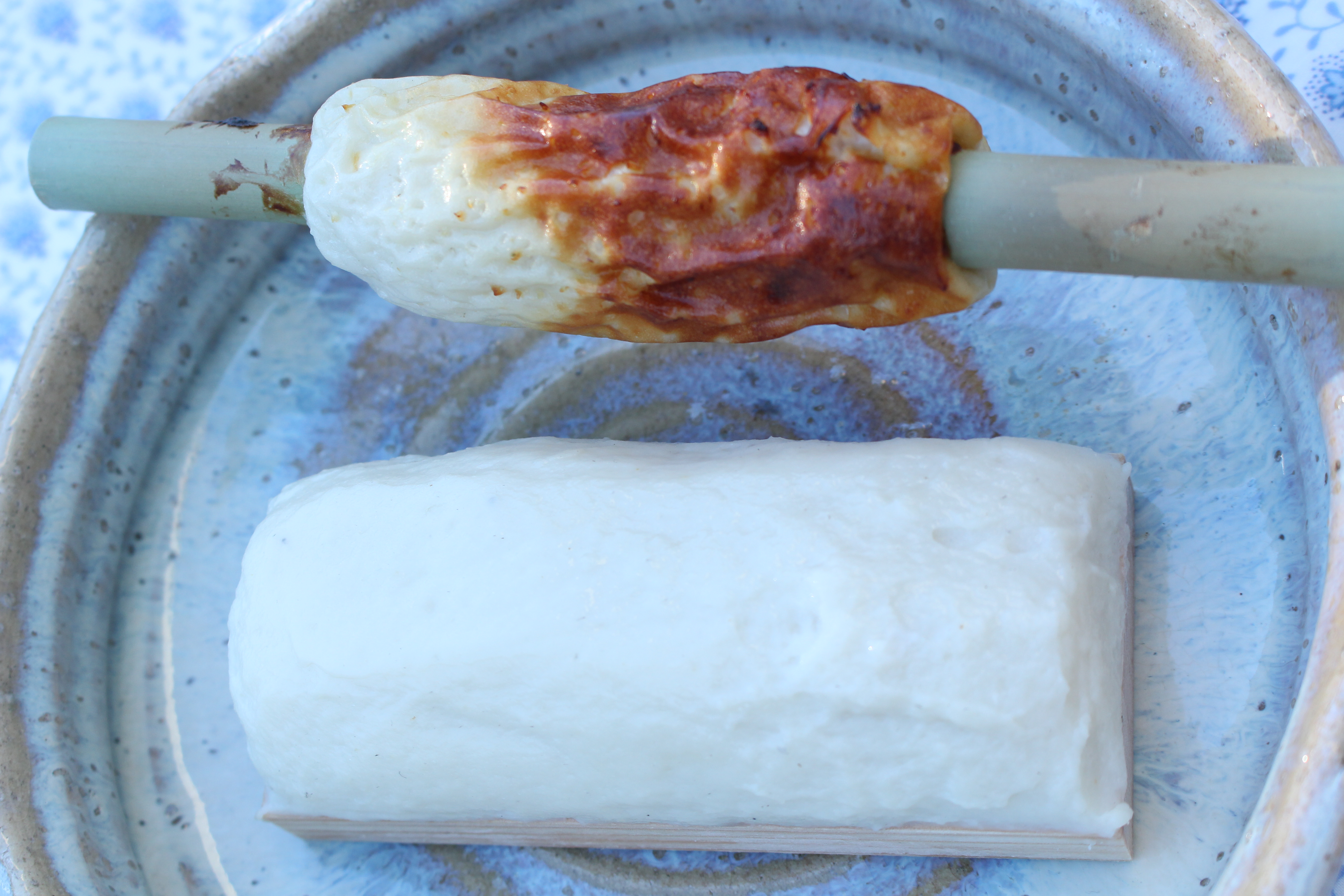 Baked and steamed fish paste