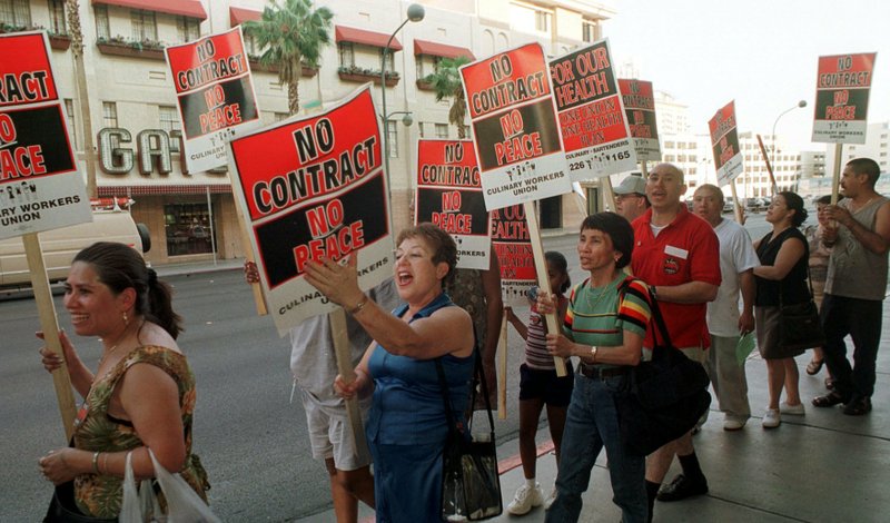 workers strike in Las Vegas