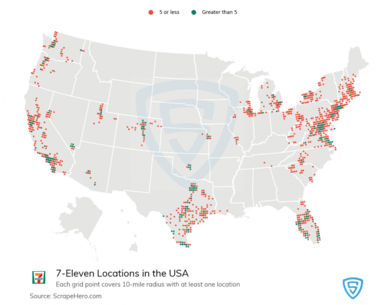 U S 7 Eleven Locations Map Wondering Maps 7 11 Near Me 768x612 