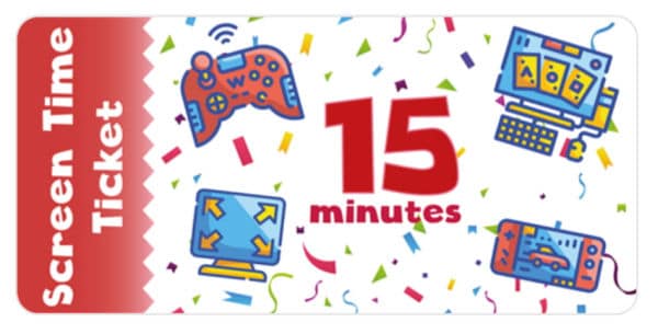 printable screen time tickets