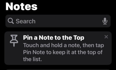 How to Pin an Apple Note
