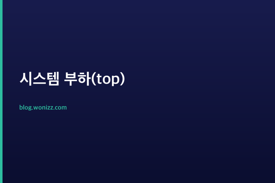 시스템 부하(top)