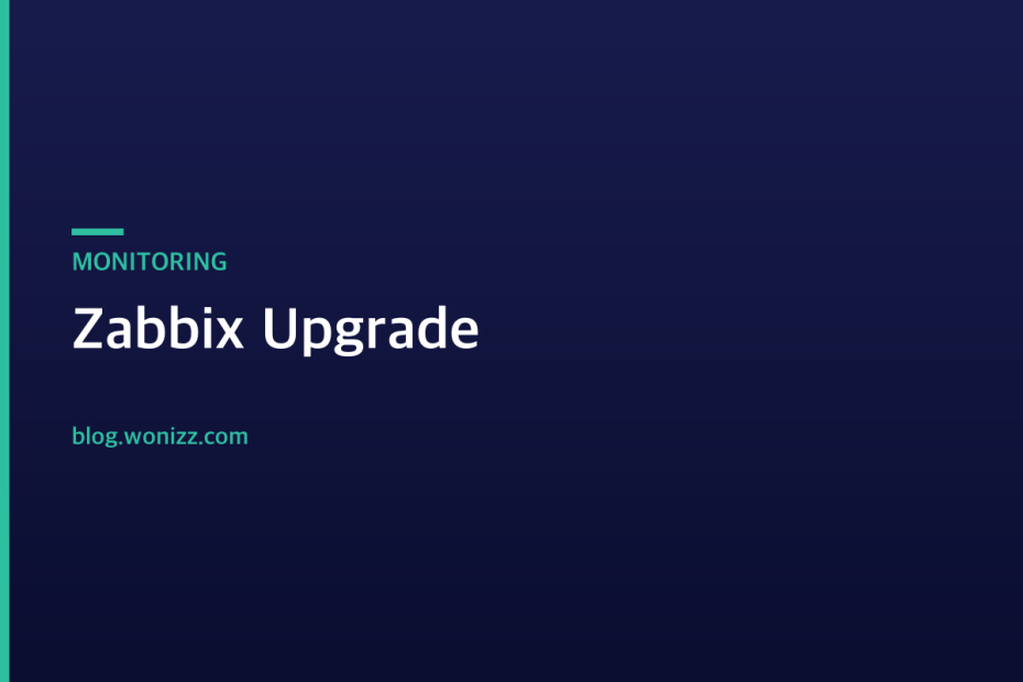 Zabbix Upgrade — MONITORING
