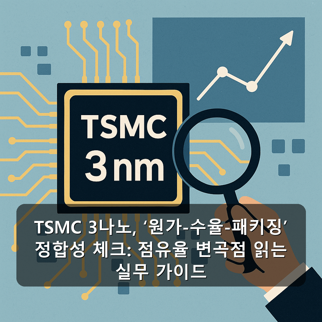 TSMC 3나노, ‘원가-수율-패키징’ 정합성 체크: 점유율 변곡점 읽는 실무 가이드