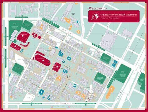 USC Map A Guide To The University Of Southern California 1733231352 