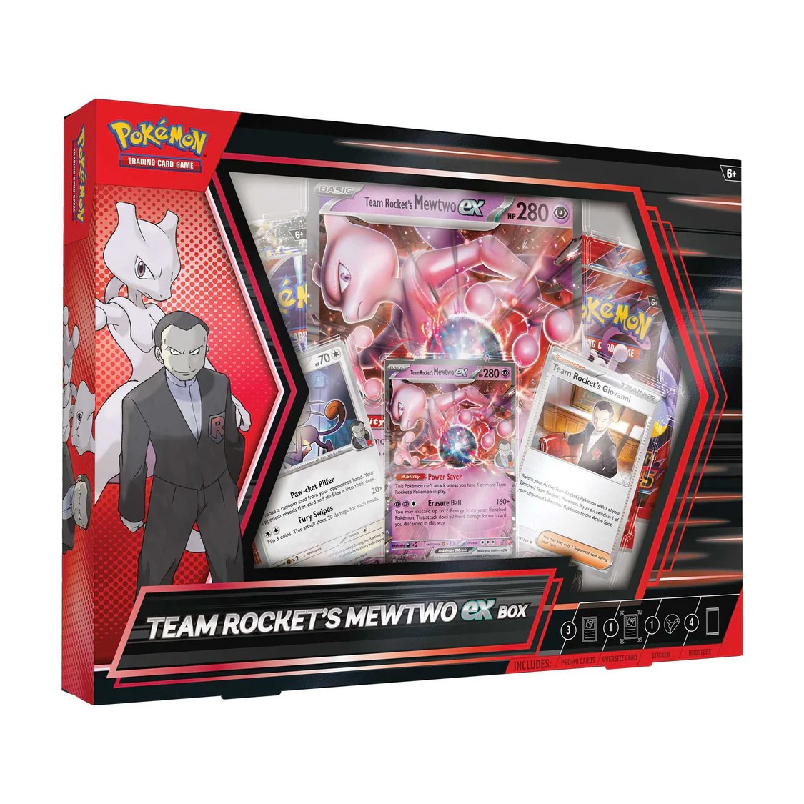 Pokemon TCG: Team Rocket's Mewtwo ex Box