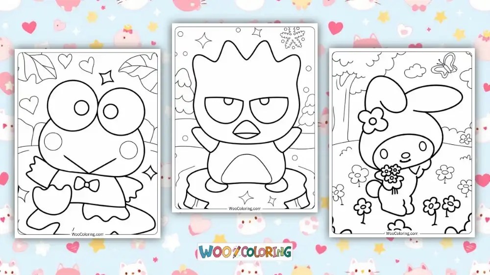 100+ sanrio coloring pages (free pdf to print)