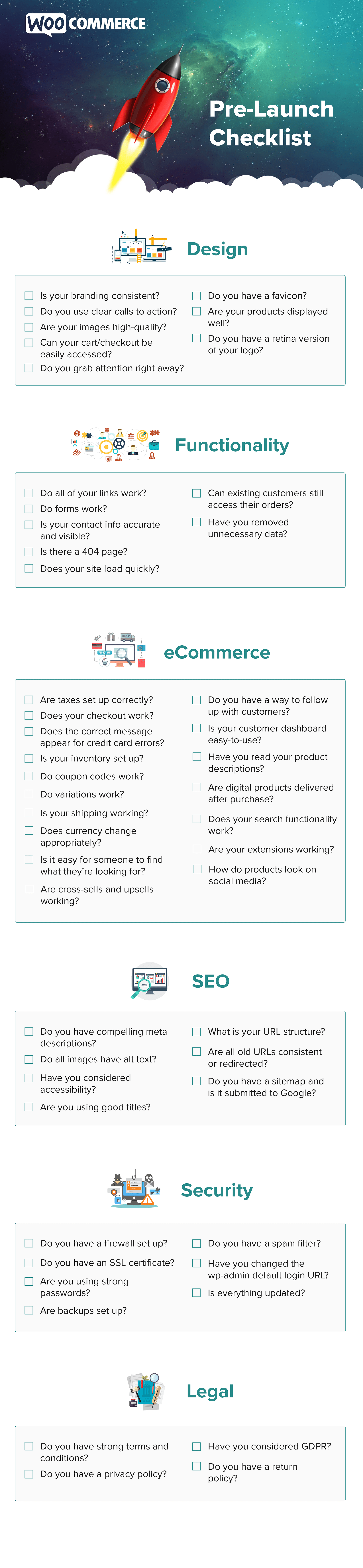 Here, the first thing you need to do is remove the wordpress default content like posts, comments . Ecommerce Website Launch Checklist The Essentials