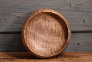Medium Maple Bowl with Curl