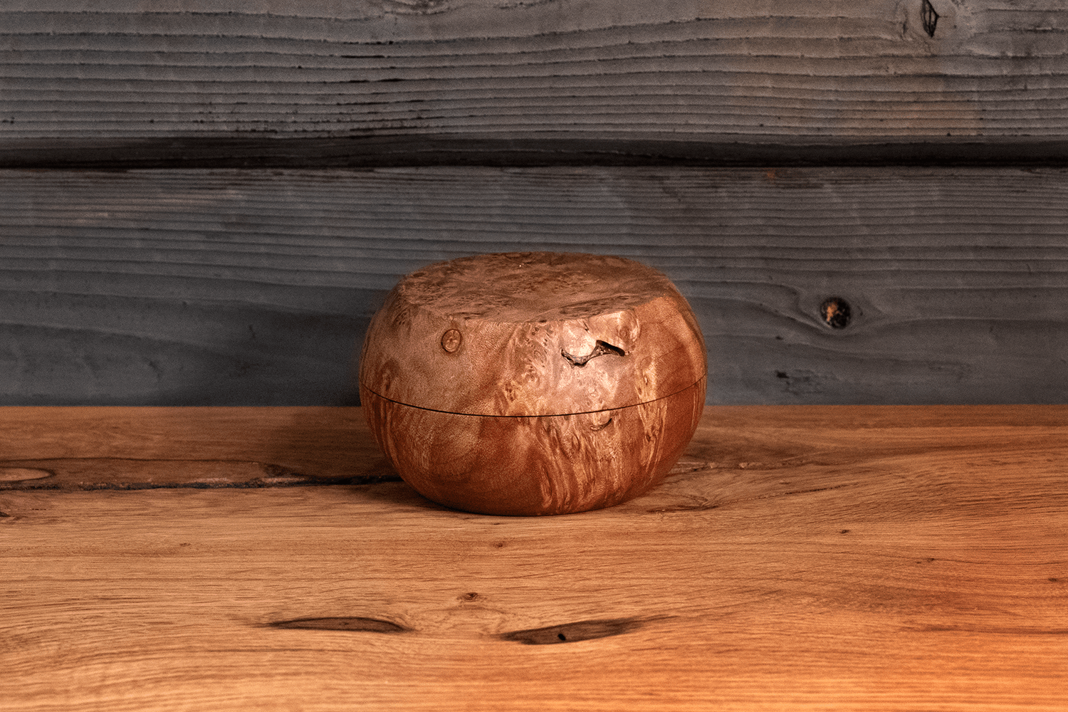Maple Burl Salt and Pepper Dish