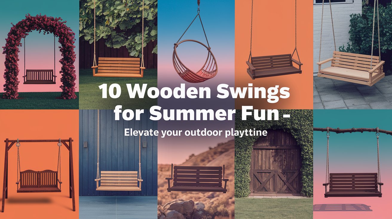 wooden swings for summer fun