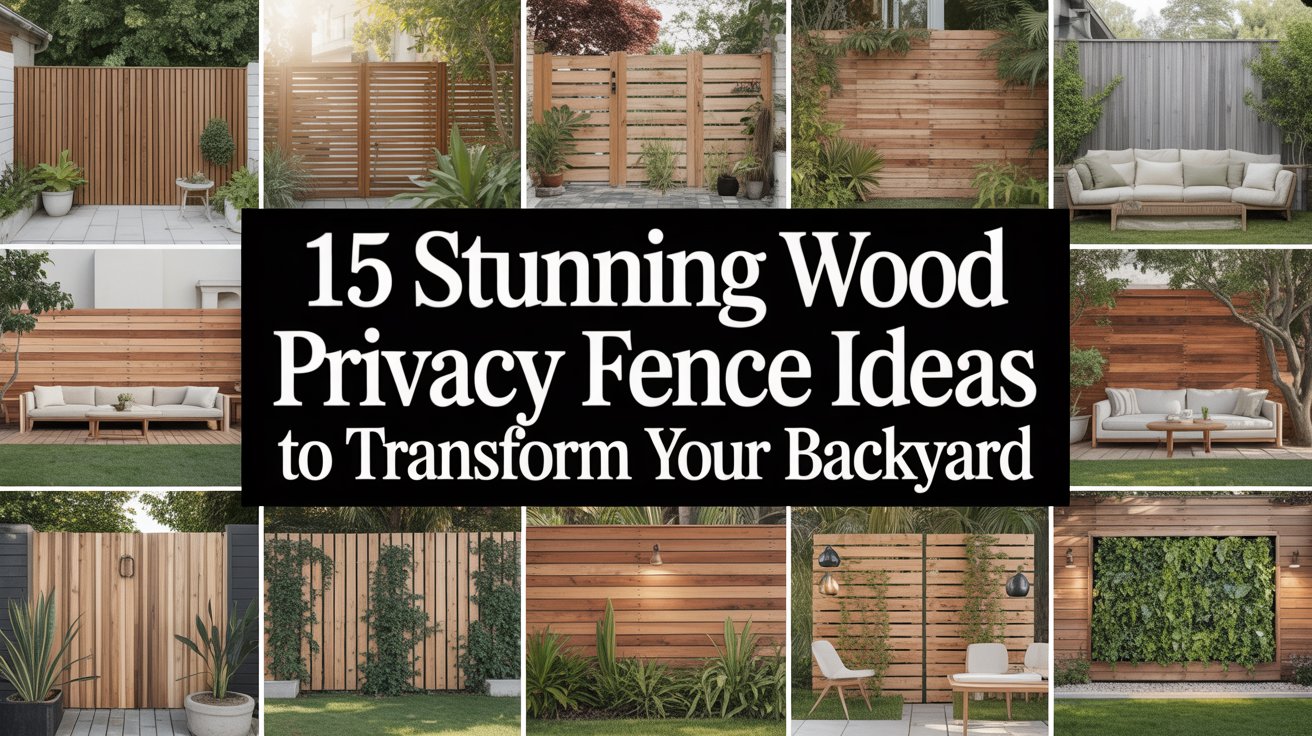 Wood Privacy Fence Ideas