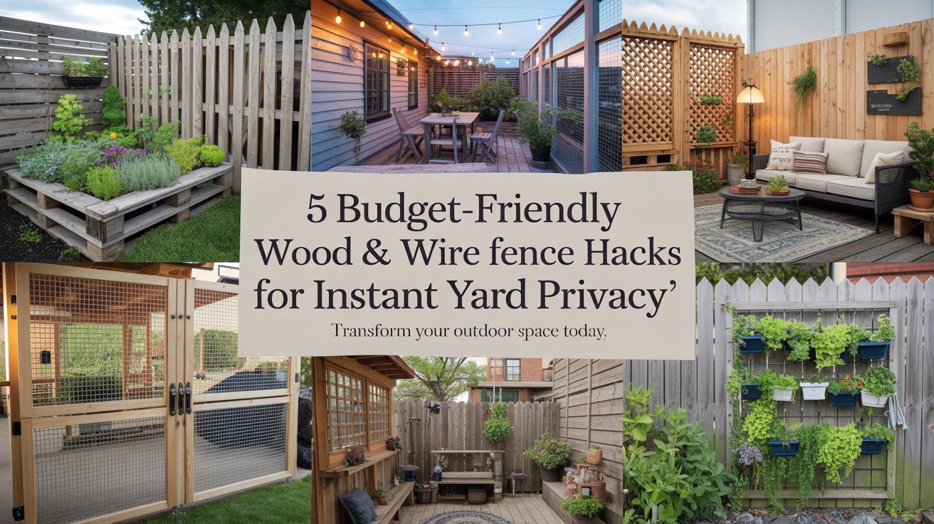 budget-friendly wood and wire fence hacks