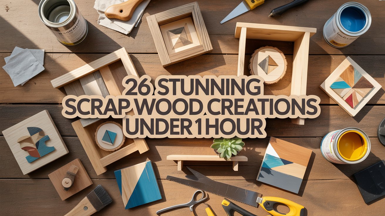 Stunning Scrap Wood Creations Under 1 Hour