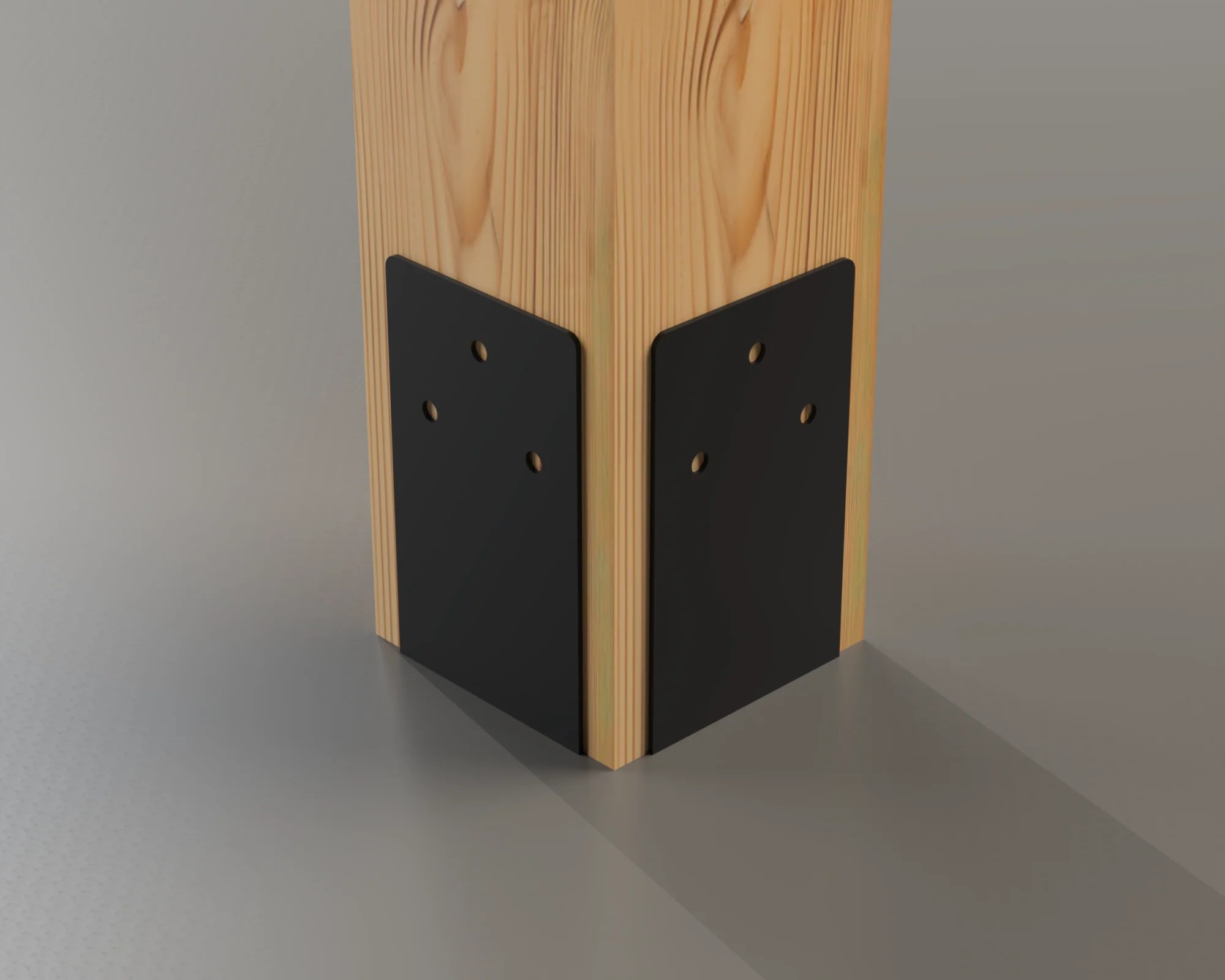 Universal Post Base Bracket Wood Post Brackets - Space Art Collection - Desktop Quality